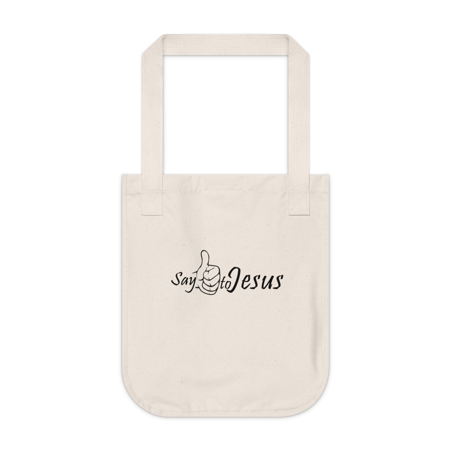 Organic Canvas Tote Bag "Say Yes to Jesus"