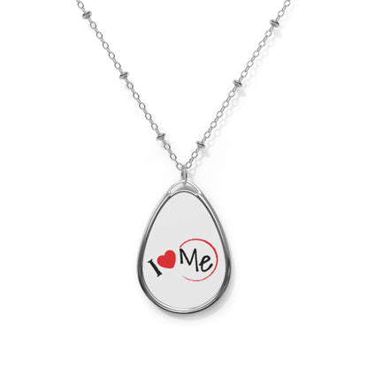 ✨ "I LOVE ME" Oval Necklace – A Symbol of Self-Love & Confidence ✨